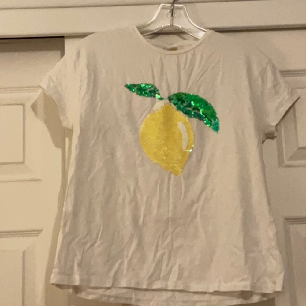 T-shirt with sequined lemon by Zara Girl